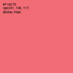 #F16C75 - Brink Pink Color Image
